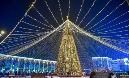 Главную елку Кыргызстана зажгут 15 декабря