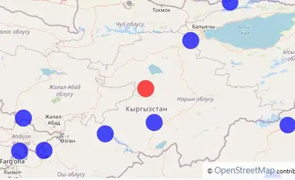 В Нарынской области зафиксировано землетрясение