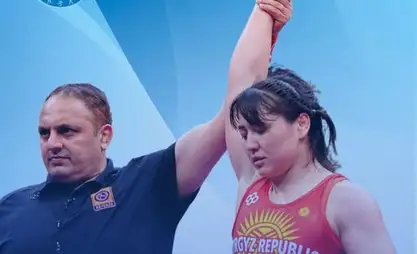 Мээрим Жуманазарова стала двукратной чемпионкой Азии по женской борьбе