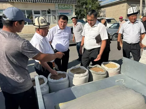 В Кадамжае стартовала ярмарка сельхозпродукции: фермеры предлагают товары напрямую потребителям