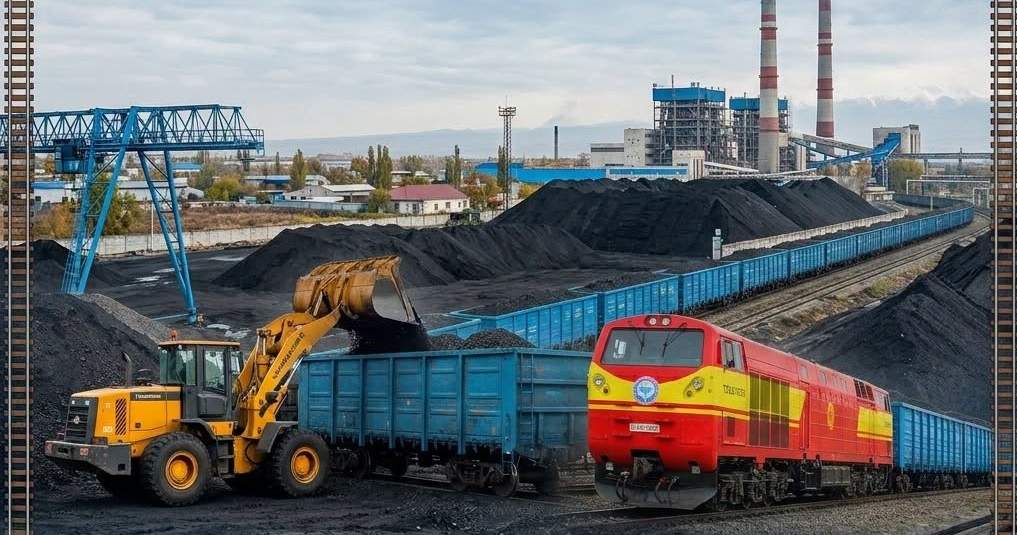 Впервые уголь со станции Кочкор доставили на ТЭЦ Бишкека