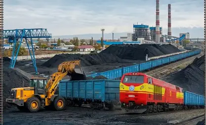 Впервые уголь со станции Кочкор доставили на ТЭЦ Бишкека