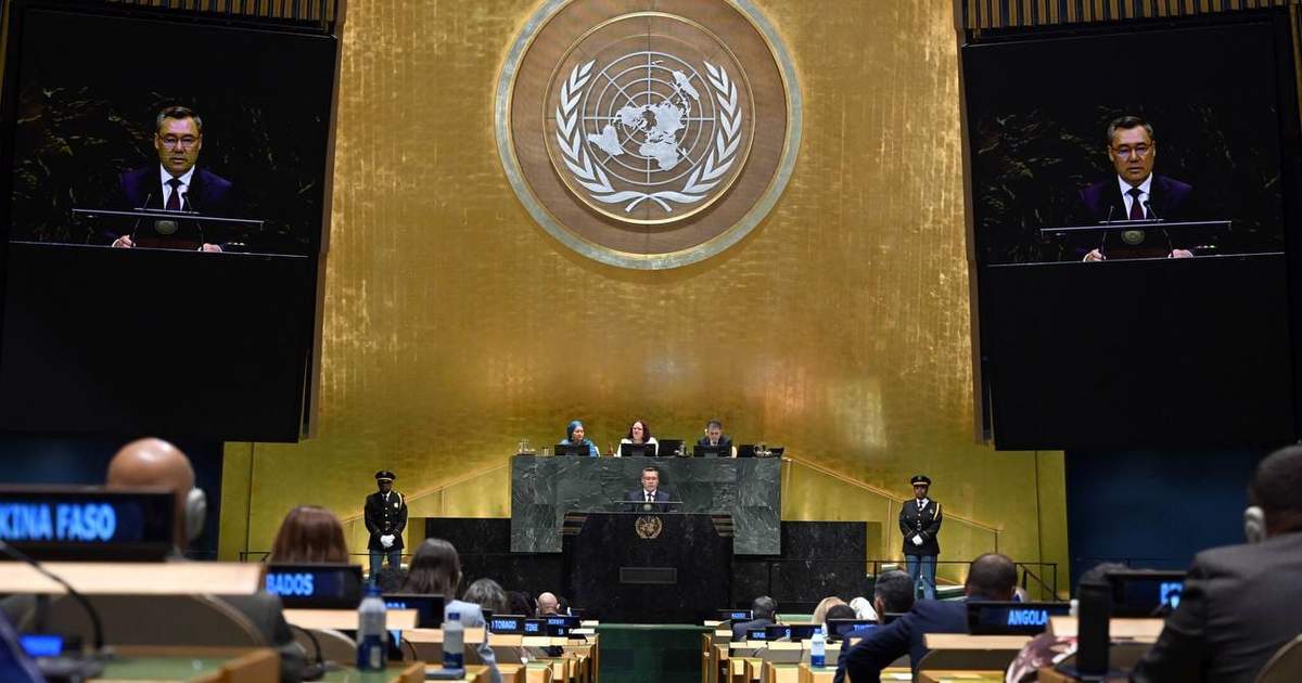 Запрос на справедливое сотрудничество и развитие. Садыр Жапаров выступил на дебатах Генассамблеи ООН