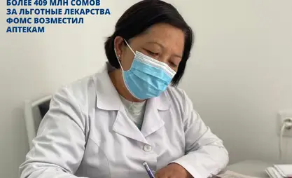 Фонд ОМС возместил аптекам за льготные лекарства более 409 млн сомов в 2025 году