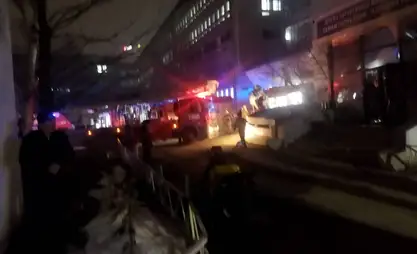 Пожар в Центре кардилогии в Бишкеке локализован