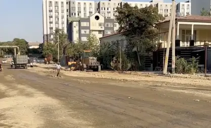 В Оше начались работы по строительству и реконструкции дороги на улице Авиценны