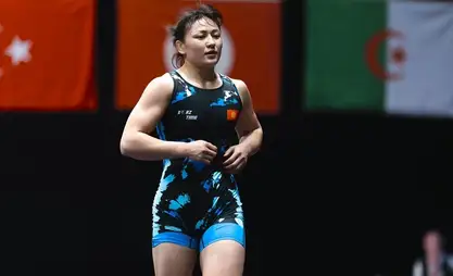Мээрим Жуманазарова вышла в финал чемпионата мира по борьбе