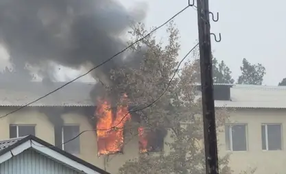 Пожар в школе села Кожомкул ликвидирован