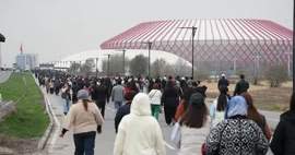 Спасатели МЧС обеспечивали безопасность во время открытия «Бишкек Арены»