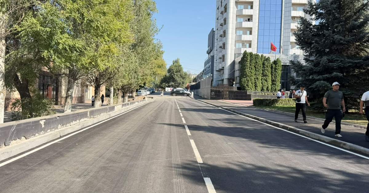 В Бишкеке в начале октября откроют дорогу на улице Саманчина