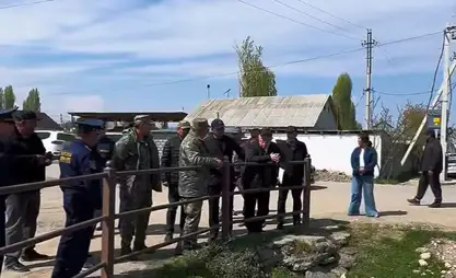 Министр ЧС проверил работы по снижению уровня грунтовых вод в Таласской области