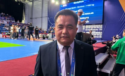 Кыргызстанец завоевал бронзу по курашу на Всемирных играх кочевников