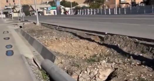 Нарушения при ремонте улицы Ленина в Нарыне устранят до 10 октября