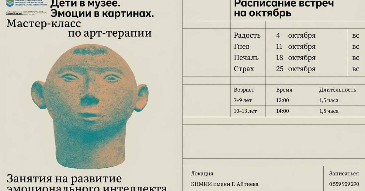 В музее ИЗО имени Айтиева стартует курс для детей «Эмоции в картинах»